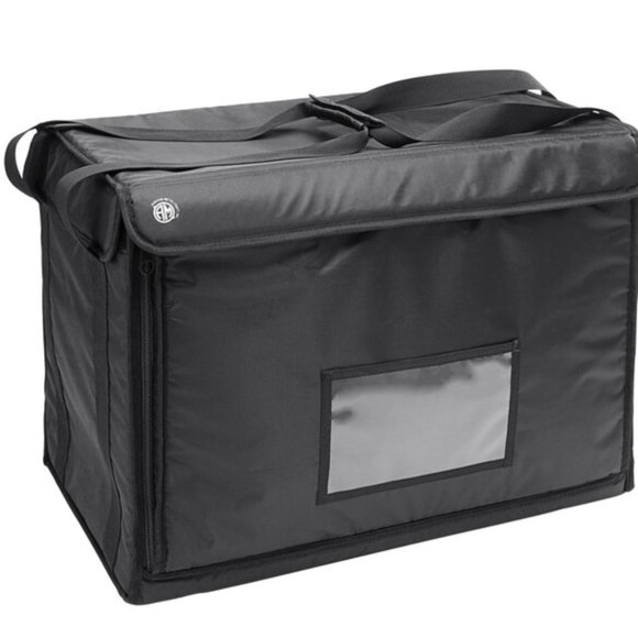 American Metalcraft Deluxe Black Polyester Insulated Delivery Bag - Picture 2 of 2